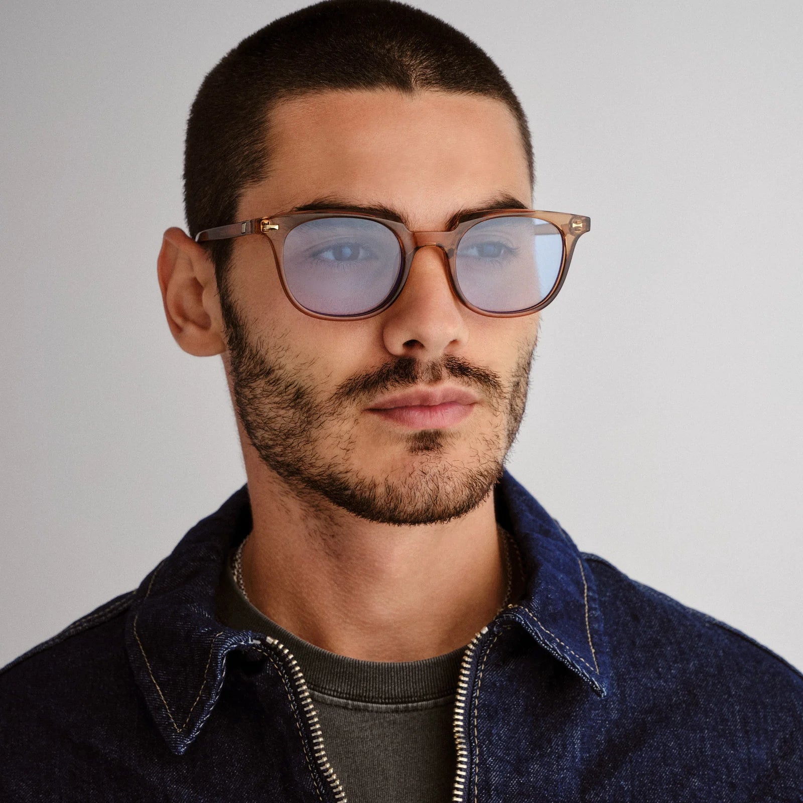 Le Specs Le Resolu LSP2552257 - Barley/ Sky Blue Tint Le Specs Le Resolu LSP2552257 - Barley/ Sky Blue Tint