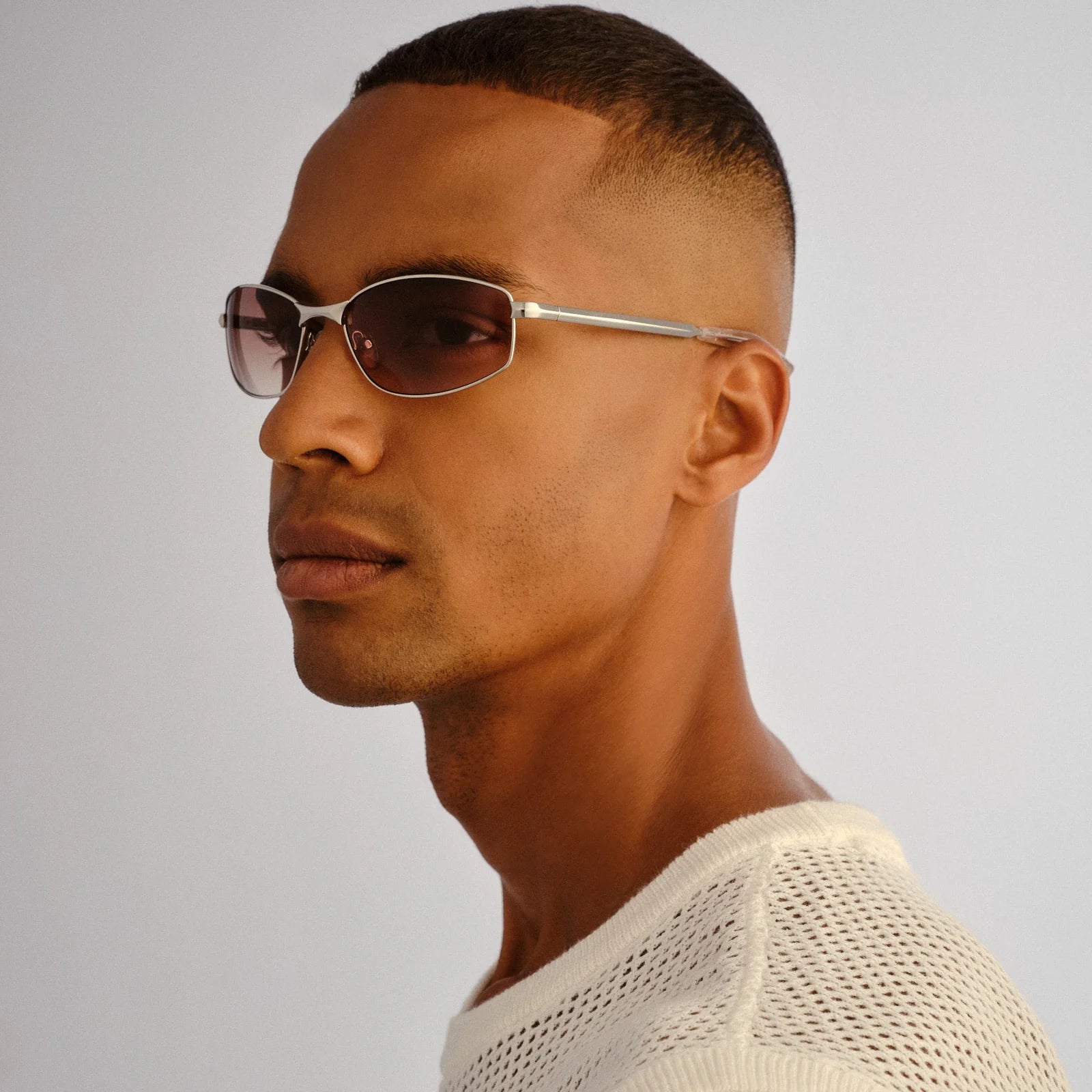 Le Specs Star Beam LSU2552356 - Silver/ Brown Grad Le Specs Star Beam LSU2552356 - Silver/ Brown Grad