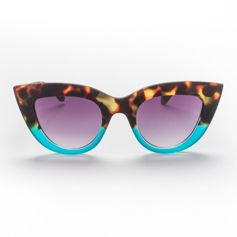 OKKIA - Claudia Big Cat Eye OK013 - Brown/Blue OKKIA - Claudia Big Cat Eye OK013 - Brown/Blue