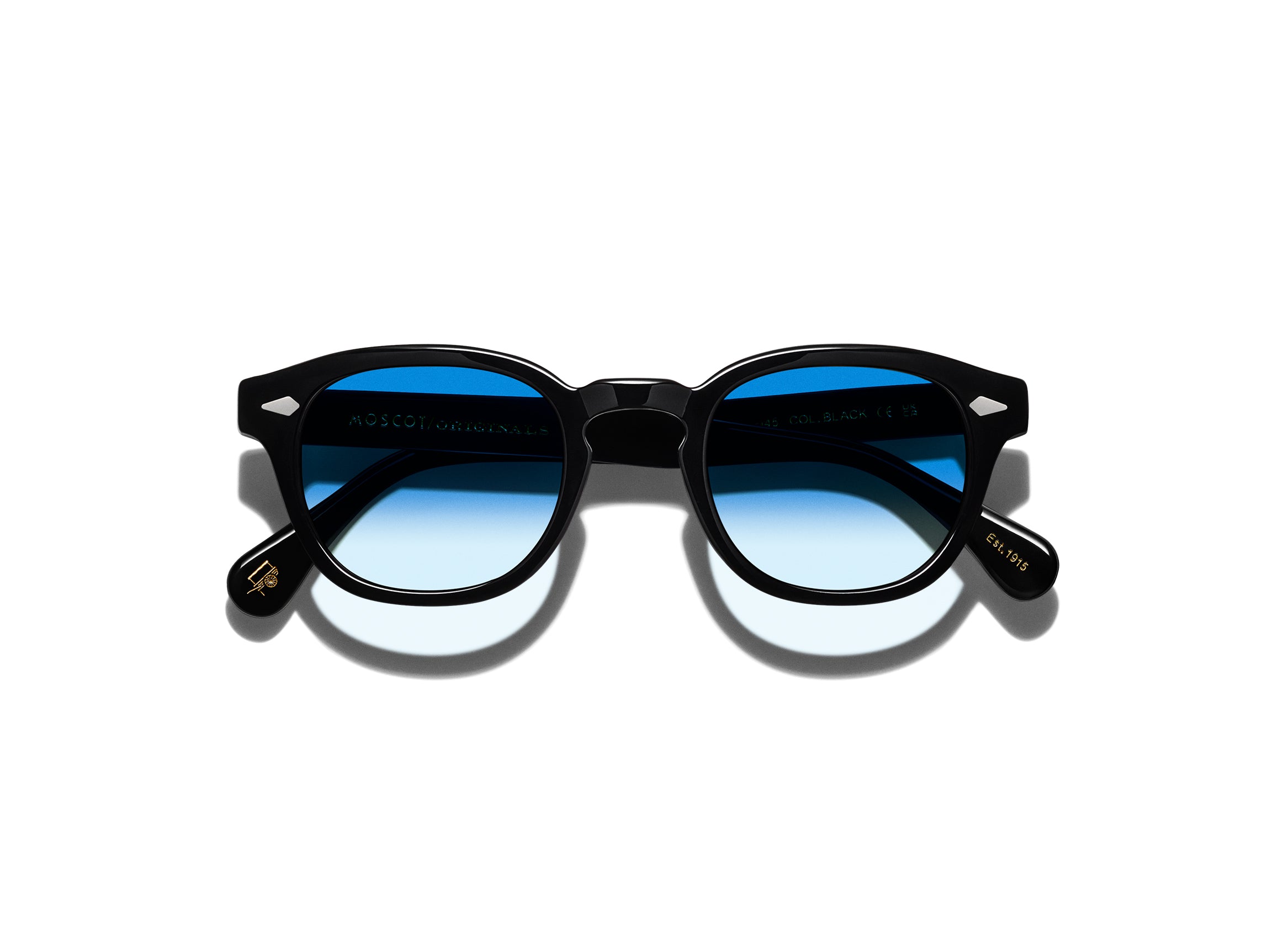 Moscot LEMTOSH SUN 0200-TR BLACK BROADWAY BLUE FADE LNS 46 Moscot LEMTOSH SUN 0200-TR BLACK BROADWAY BLUE FADE LNS 46