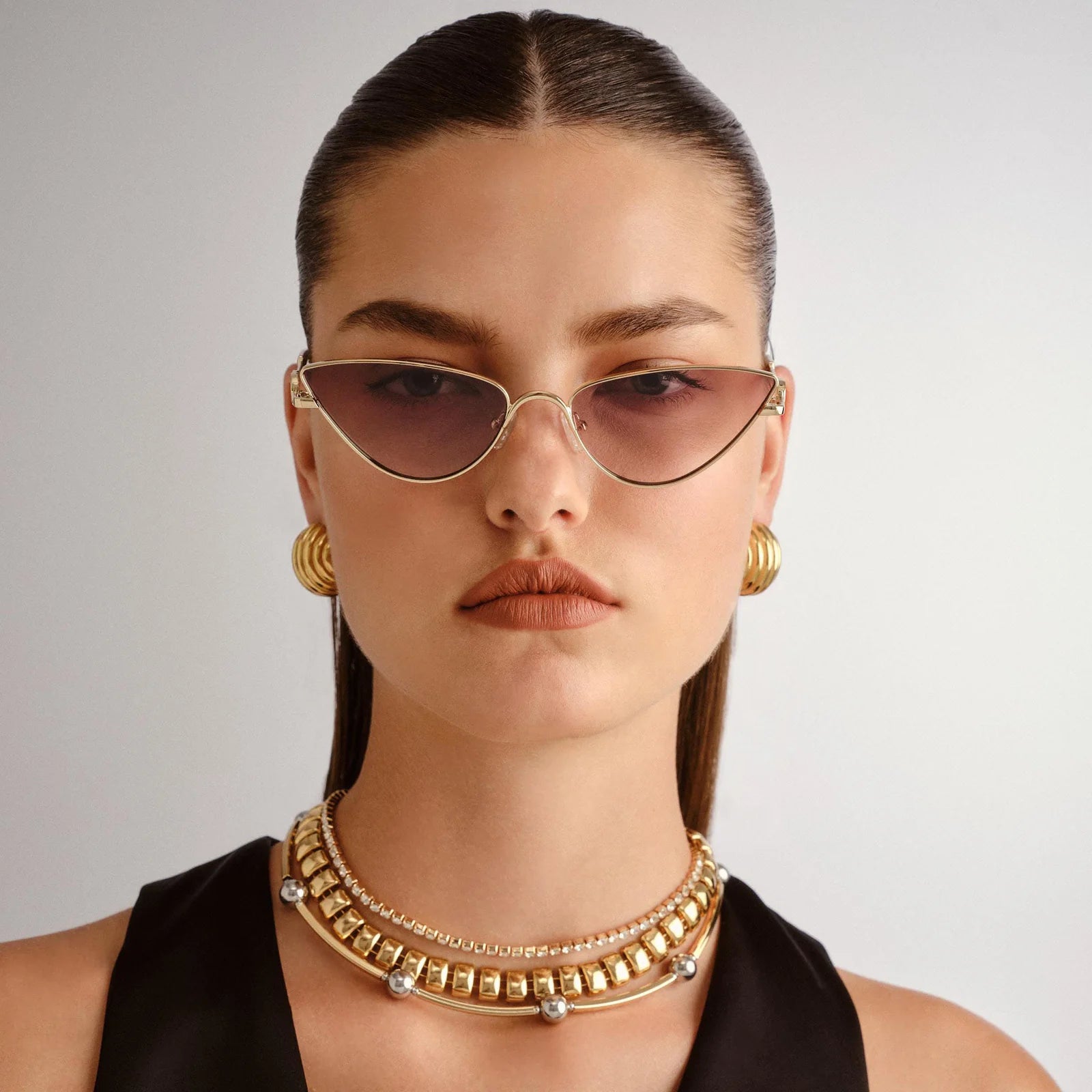 Le Specs THE SOIREE | BRIGHT GOLD TAN GRAD FLASH MIRROR Le Specs THE SOIREE | BRIGHT GOLD TAN GRAD FLASH MIRROR