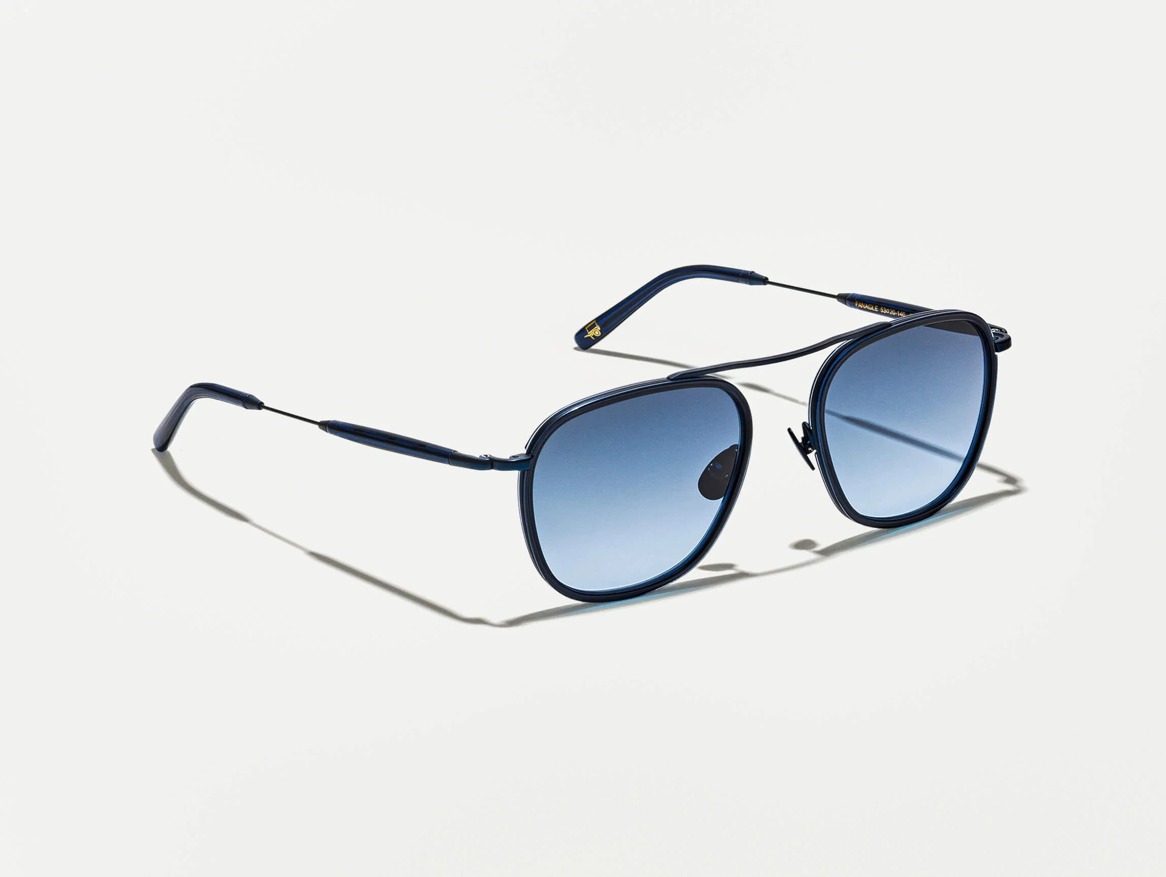 Moscot FANAGLE SUN 1403-TPNAVY/NAVY DENIM BLUE LNS Moscot FANAGLE SUN 1403-TPNAVY/NAVY DENIM BLUE LNS