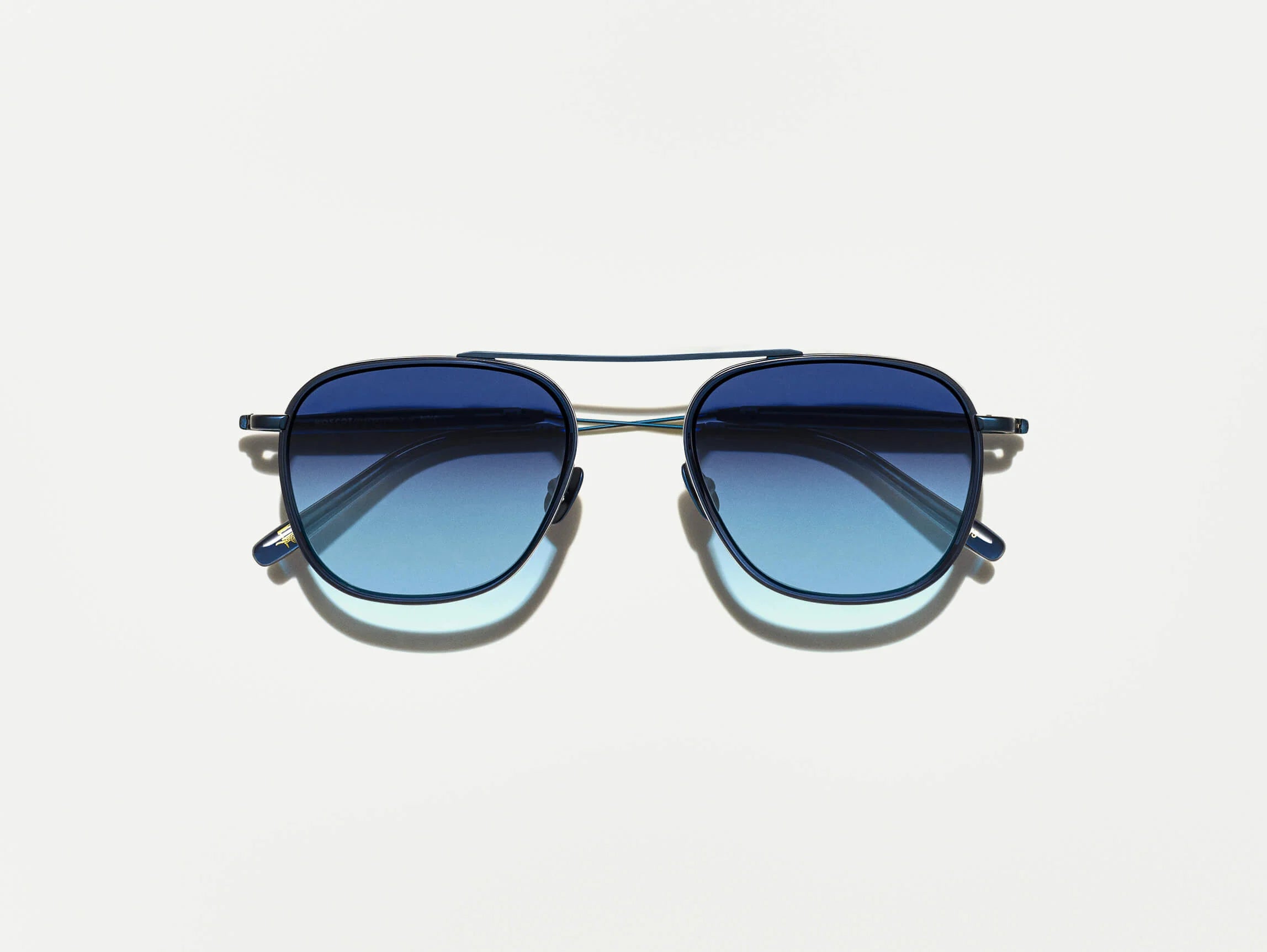 Moscot FANAGLE SUN 1403-TPNAVY/NAVY DENIM BLUE LNS Moscot FANAGLE SUN 1403-TPNAVY/NAVY DENIM BLUE LNS