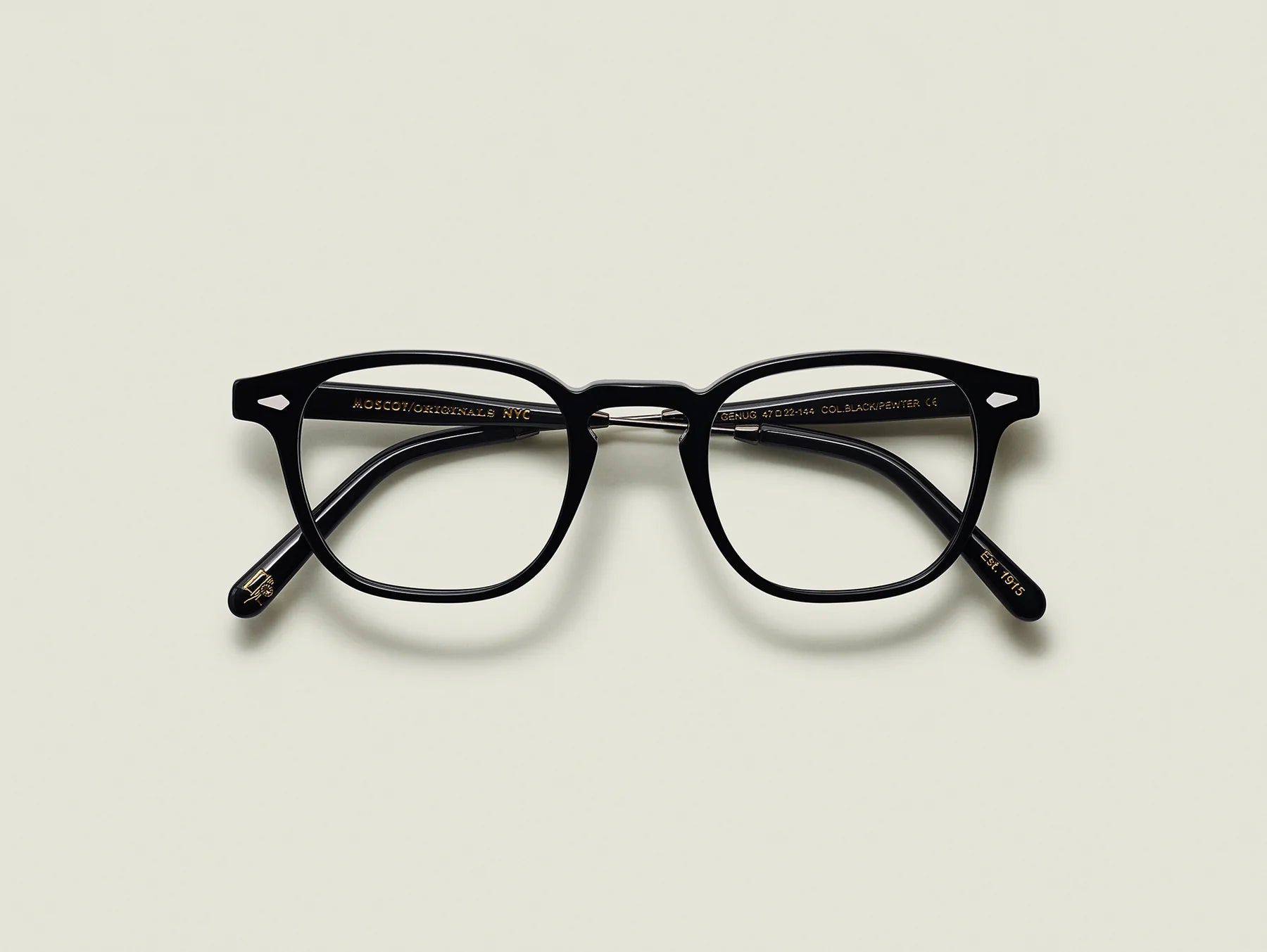 Moscot GENUG 0230-01BLACK/PEWTER 4722 Moscot GENUG 0230-01BLACK/PEWTER 4722
