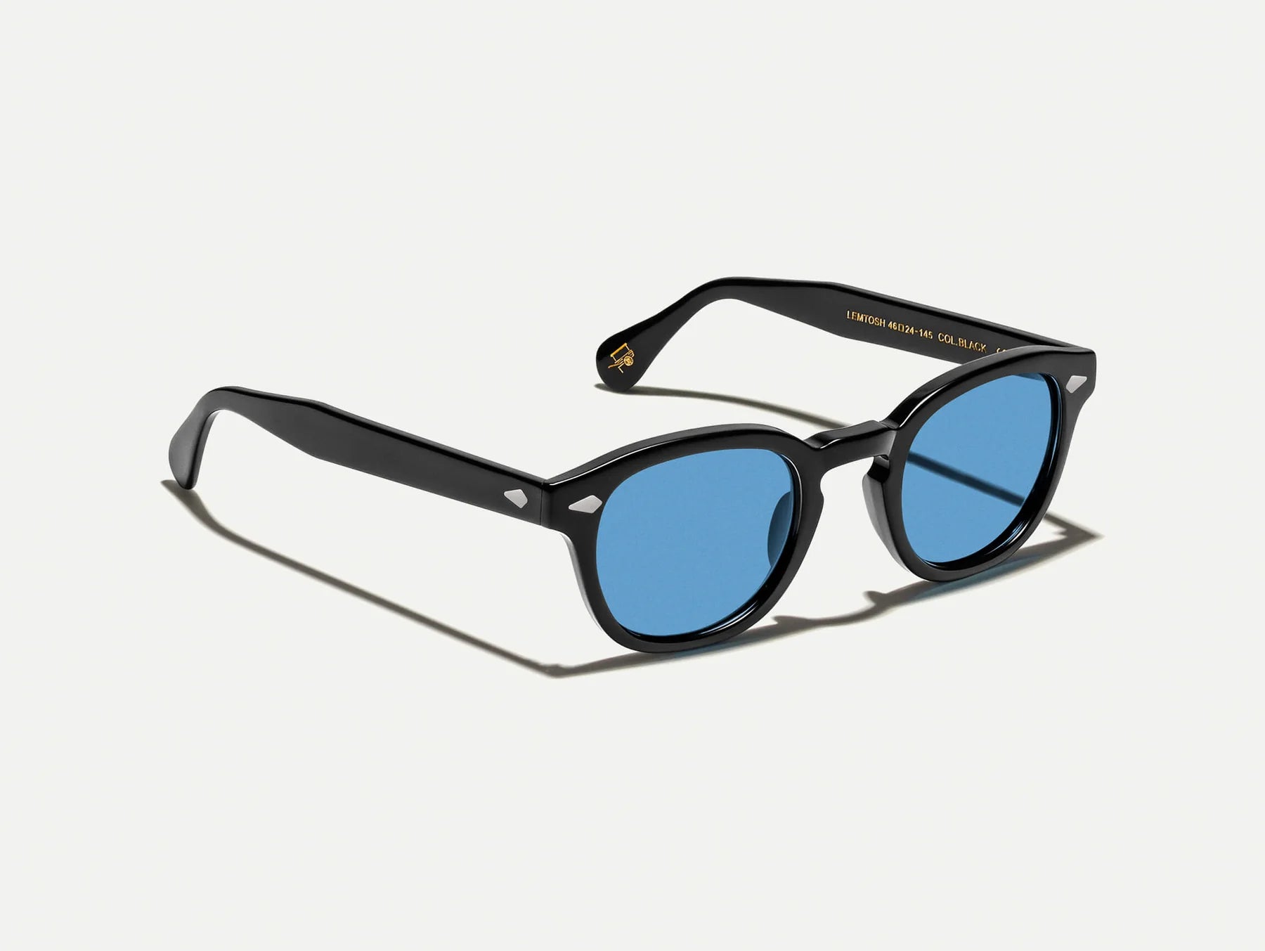 Moscot LEMTOSH SUN 0200-TDBLACK CELEBRITY BLUE Lenses 4624 Moscot LEMTOSH SUN 0200-TDBLACK CELEBRITY BLUE Lenses 4624